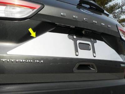 Quality Automotive Accessories - QAA LP60360 1Pc Stainless License Plate Bezel for 2020-2022 Ford Escape