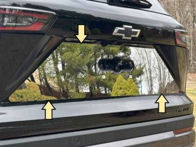 Quality Automotive Accessories - QAA LP65160 1Pc Stainless License Plate Bezel for 2025 Chevrolet Equinox