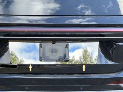 Quality Automotive Accessories - QAA LP74660 1Pc Stainless License Plate Bezel for 2024-2025 Lincoln Nautilus