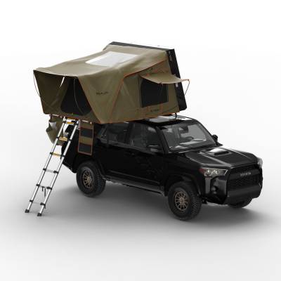 Tuff Stuff Overland - Tuff Stuff Overland TS-RTT-STLTH Stealth Black Ops Aluminum Shell Roof Top Tent
