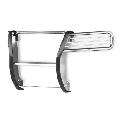 TrailFX - TrailFX E0048S 1-Piece Polished Silver Stainless Steel Brush Guard