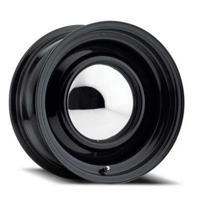 Allied Wheel - Allied Wheel 61 SMOOTHIE 14x7 5x4.5/4.75 0mm Black 61B-47090