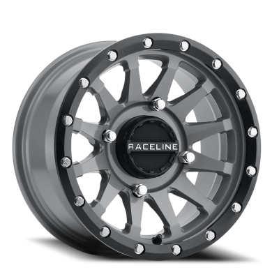 Raceline Wheels - Raceline Wheels UTV A95SG 15x7 4x137 10mm Stealth Grey A95SG-57037+10