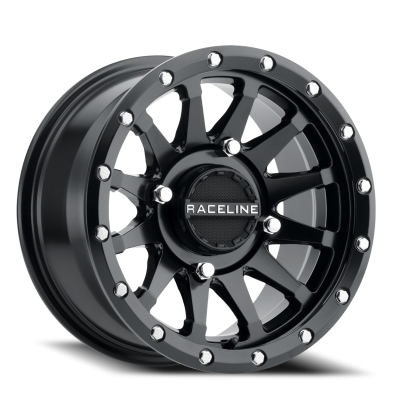 Raceline Wheels - Raceline Wheels UTV A95B 15x7 4x137 10mm Satin Black/Milled A95B-57037+10