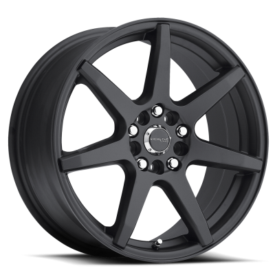 Raceline Wheels - Raceline Wheels 131B-87589+42 Evo 131B 18x7.5 5x100/4.5 42mm Satin Black
