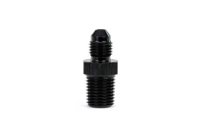 HPS Performance - HPS AN816-4-4 -4AN Flare To 1/8" NPT/Metric Adapter Straight Black