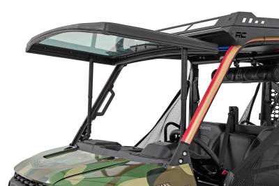 Rough Country Suspension Systems - Rough Country 98417221 UTV Electric Tilt Windshield for Polaris Ranger XP 1000