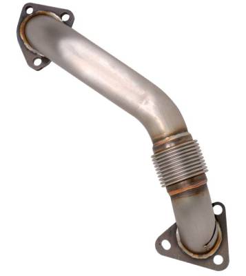 Pacific Performance Engineering - PPE 116119050 Right/Passenger Up-Pipe for 01-04 FED GM 6.6L Duramax