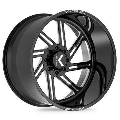 KG1 Wheels - KG1 Wheels KF011 Spool 20x10 6x135 -24mm Gloss Black Milled KF011201065GM