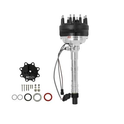 MSD - MSD Ignition 23451 Cam Sync Hall-Effect Distributor Large Cap for Chevy