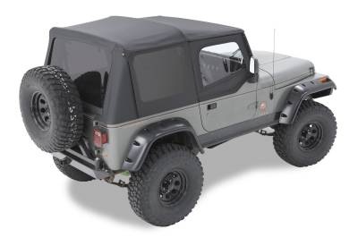 Bestop - Bestop 51119-01 Black Crush Replace-A-Top w/Door Skins for 87 Jeep Wrangler YJ