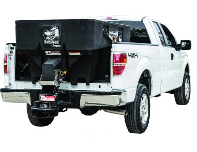 SaltDogg - SaltDogg SHPE1000 Salt Spreader 1.0 Cubic Yard Black Poly Hopper for Truck Bed
