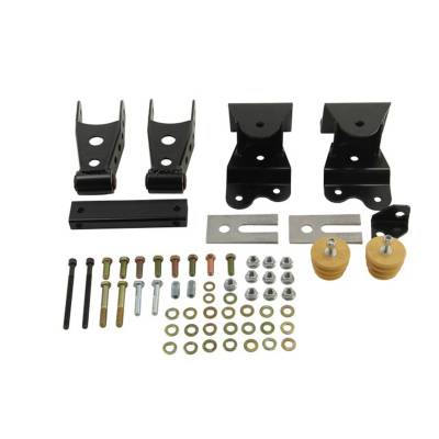 Belltech - Belltech 6503 4" Drop Rear Leaf Spring Shackle Kit Front Hanger for Chevy/GMC