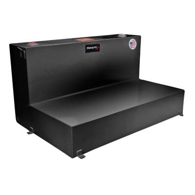 TrailFX - TrailFX 21180SB Liquid Transfer Tank 80 Gal L-Shaped Black Steel Vent Lockable C