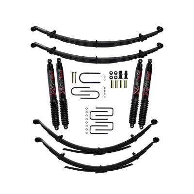 Skyjacker - Skyjacker D400BKS-B 4" Lift Kit w/Black MAX Shocks for 75-93 RAM Trailduster