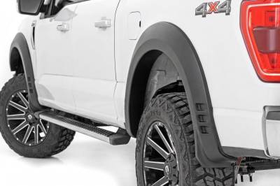 Rough Country Suspension Systems - Rough Country F-F320210A SF1 Black Fender Flares for 24 Ford F150