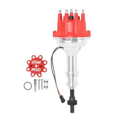 MSD - MSD Ignition 8578 Pro-Billet Small Diameter Distributor for Ford 351W