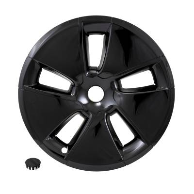 Coast To Coast - Coast To Coast 56518BLK 18" 5 Spoke Wheel Cover/Hub Cap Set