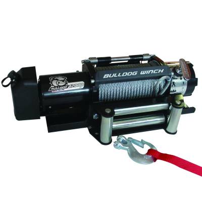 Bulldog Winch - Bulldog Winch 10039 12000lB Trailer Winch 100' Wire Rope Roller Fairlead