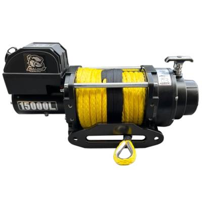 Bulldog Winch - Bulldog Winch 10064 15000 LB Winch Premium Series Wound Motor HD Synthetic Rope