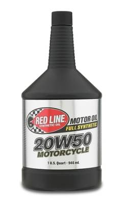 Red Line Oil - Red Line Oil 42504 20W50 Motorcycle Oil Synthetic 1-Quart