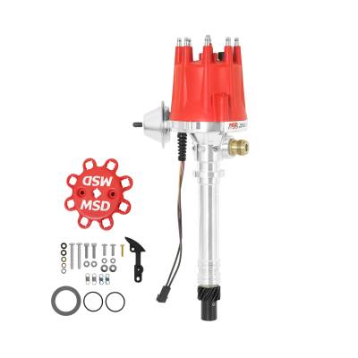 MSD - MSD Ignition 8572 Tach Drive Distributor w/Vacuum Advance for 62-74 Corvette V8
