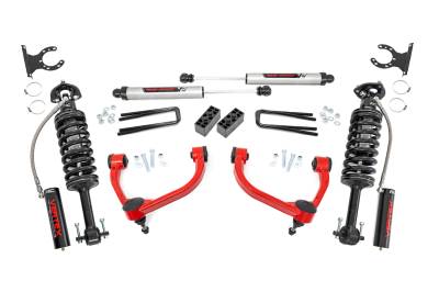 Rough Country Suspension Systems - Rough Country 54557RED 3" Vertex/V2 Suspension Lift Kit for 14-20 Ford F150 4WD