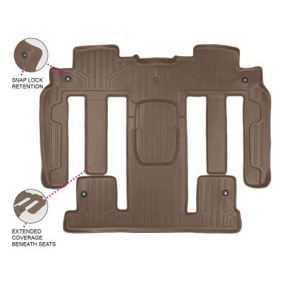 SMARTLINER - Smartliner SB1326 2nd Row Floor Liners Tan for Enclave/Acadia