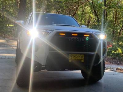 Cali Raised LED - Cali Raised CR3686 Grille Raptor LED Light Kit Smoked No Fuse for 14-21 4Runner