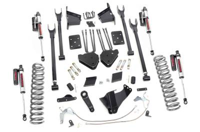 Rough Country Suspension Systems - Rough Country 58950 6" 4-Link Lift Kit for 15-16 F250 Super Duty Diesel 4WD