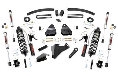 Rough Country Suspension Systems - Rough Country 59358 6" V2 Coilover Lift Kit for 05-07 F250/F350 SD Diesel 4WD