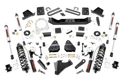 Rough Country Suspension Systems - Rough Country 51756 6" V2 Coilover Lift Kit for 17-22 F250/F350 SD Diesel 4WD