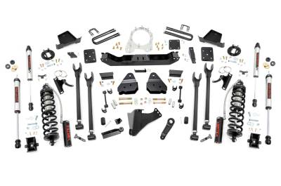 Rough Country Suspension Systems - Rough Country 50756 6" V2 4-Link Lift for 17-22 F250/F350 Super Duty Diesel 4WD