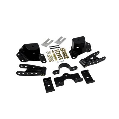 Belltech - Belltech 6415 4" Drop Rear Leaf Spring Shackle Kit Front Hanger 87-96 Ford F150