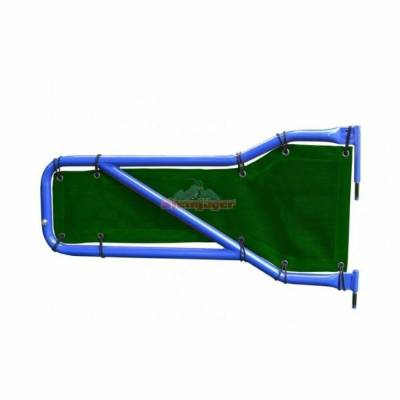 Steinjager - Steinjager Mesh Tube Door Covers Front-Dark Green for Wrangler JL J0048361