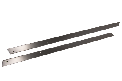 Kentrol - Kentrol 50414 Black Powdercoat Stainless Steel Rocker Guards for 76-86 Jeep CJ7