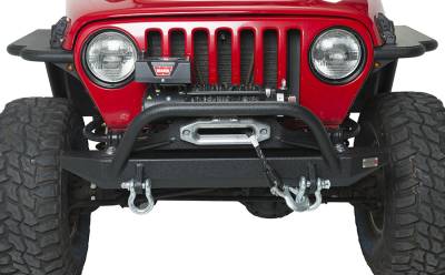 Fishbone Offroad - Fishbone Offroad FB22048 Piranha Front Bumper w/Winch Guard for 97-06 Jeep TJ