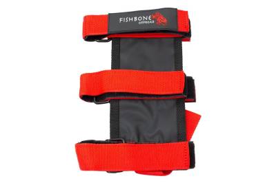 Fishbone Offroad - Fishbone Offroad FB55155 Fire Extinguisher Holder for Padded Roll Bar Red