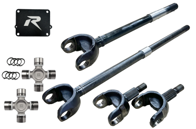 Revolution Gear and Axle - Revolution Gear DC-D44-JLJT-1PC Chromoly Front Axle Kit for Wrangler JL/JT D44