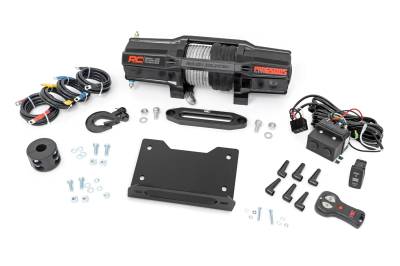 Rough Country Suspension Systems - Rough Country 92095 Front Winch Mount w/Winch for John Deere Gator XUV 835