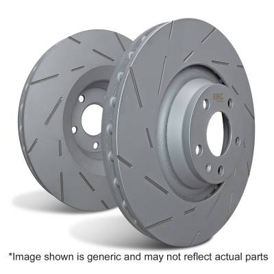 EBC Brakes - EBC Brakes USR7840 USR Series Sport Slotted Rotor Set for LX600 Sequoia/Tundra