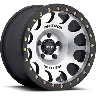 Method Race Wheels - Method Race Wheels MR105 Beadlock 17x9 5x5.0 -38mm Machine/Black MR10579050338B