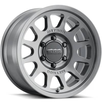 Method Race Wheels - Method Race Wheels MR703 Bead Grip 17x8.5 5x5.0 0mm Titanium MR70378550800