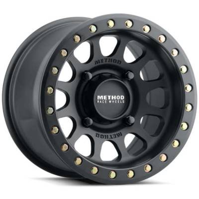 Method Race Wheels - Method Race Wheels MR401 Beadlock 15x7 4x136 13mm Matte Black MR40157047543B