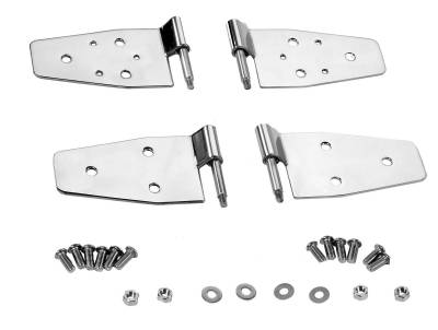 Rampage - Rampage 7441 Stainless Steel Half Door Hinges for 97-06 Jeep Wrangler JK/TJ/YJ