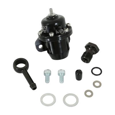 AEM Electronics - AEM 25-304BK Adjustable Fuel Pressure Regulator Offset Flange 90-DEG Return