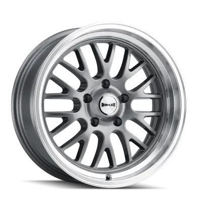 Ridler Wheels - Ridler Wheels 607 Series 20x10 5x4.75 0mm Gray/Machined 607-2161G