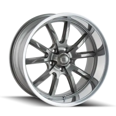 Ridler Wheels - Ridler Wheels 650 Series 20x8.5 5x5.0 0mm Gray/Polished 650-2873G