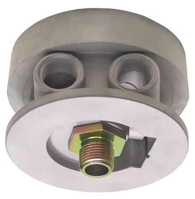 Trans-Dapt Performance - Trans-Dapt 1322 Oil Cooler Sandwich Adapter 3-3/16"ID 3-7/16"OD Flange 13/16"-16