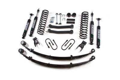 Zone Offroad - Zone Offroad 4.5" Suspension Lift Kit Zone Shocks for Cherokee XJ ZONJ23N